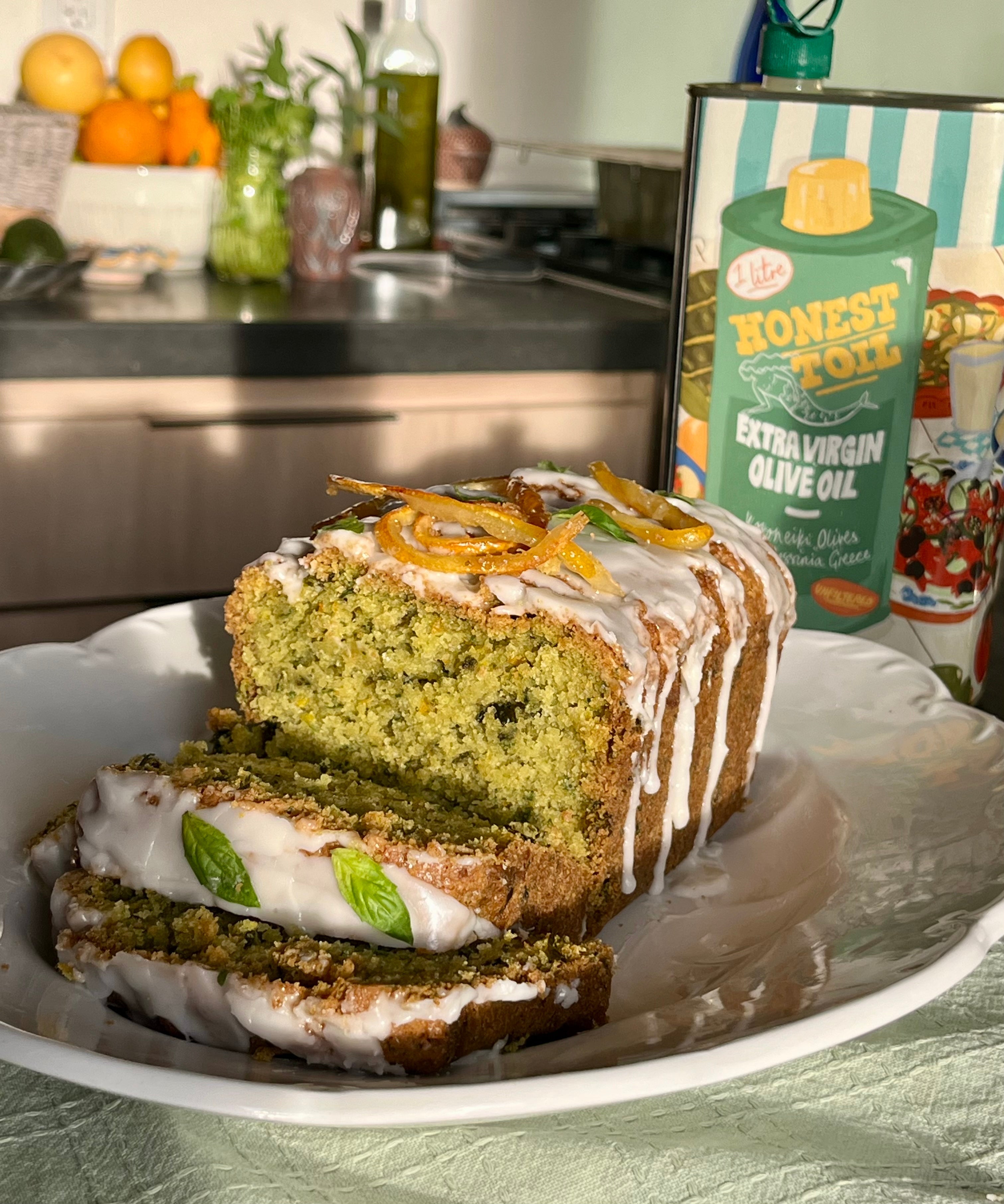 Lemon and basil olive oil loaf – Honest Toil Olive Oil