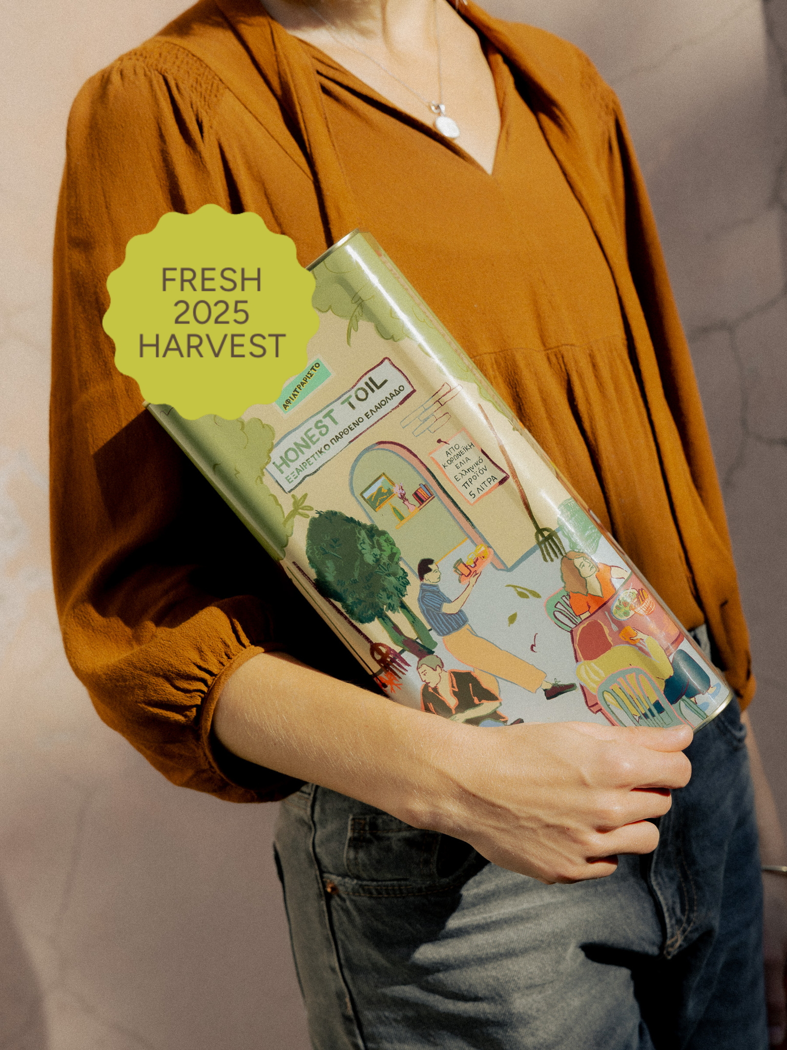 Unfiltered extra virgin olive oil 5 litre can